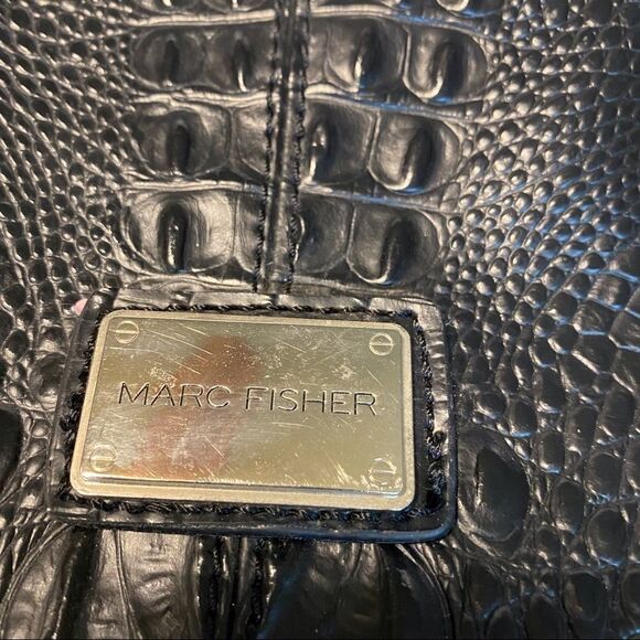 Marc Fisher Faux Leather Reptile Design Tote - Picture 3 of 12